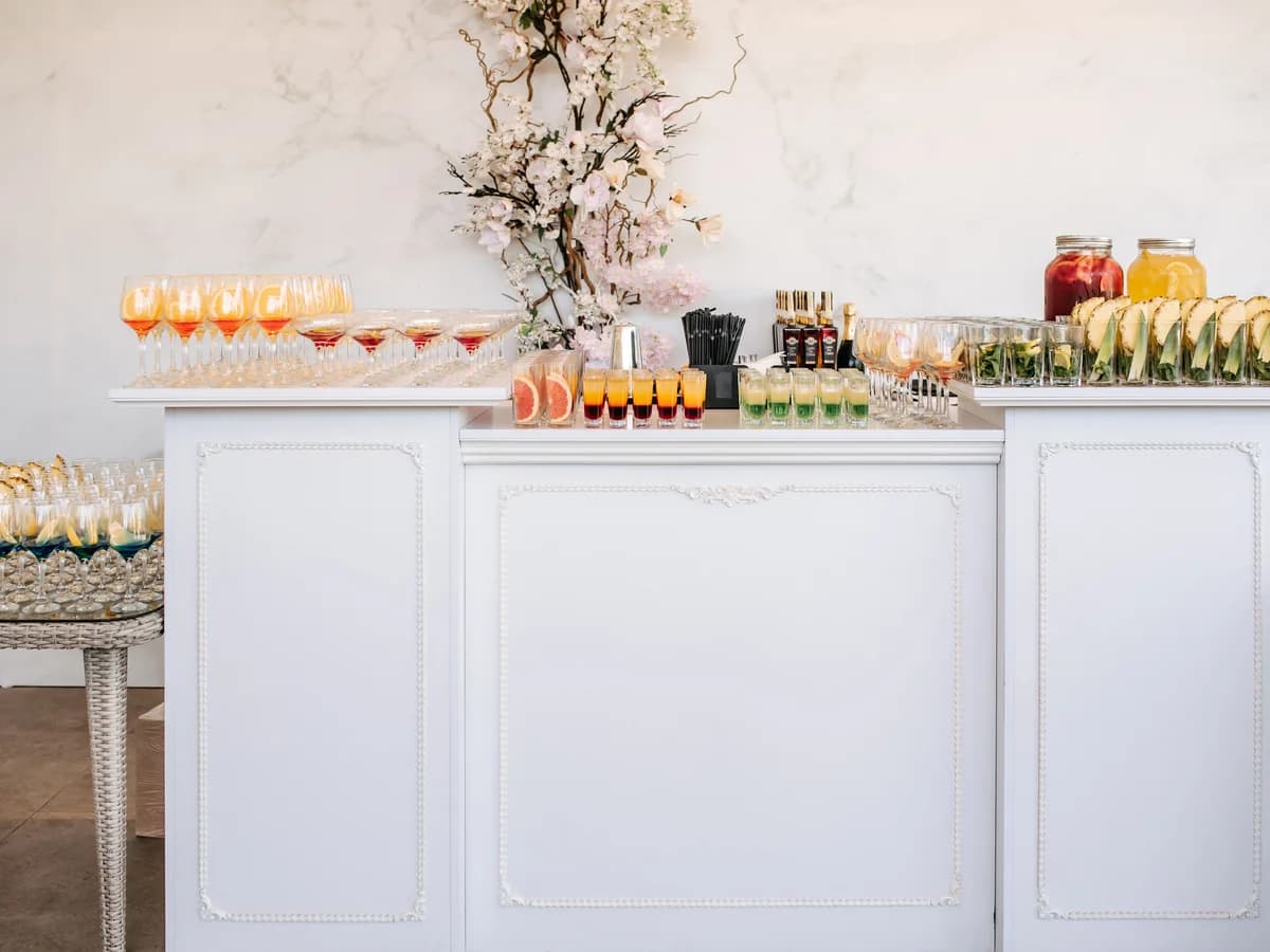 Portable bar setup — event